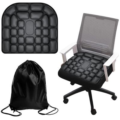 Almofada de Viagem com Bolsas de Ar Leve Respirável Almofada Anti Escaras Célula de Ar 3D Almofada de Viagem Inflável para Avião Carro Escritório