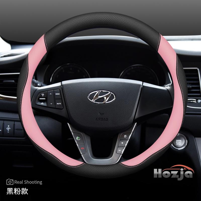 Leder-Autolenkradabdeckung für Hyundai Tucson Nx4 Santa Fe Mx5 Elantra N Palisade Creta Grand Kona 2024 2025 Zubehör