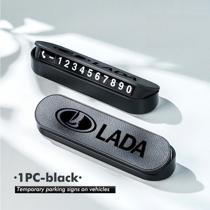 Car Temporary Parking Card Phone Number Card Plate Telephone Number Accessories For Lada Largus Priora Vesta Niva Samara Kalina NN96