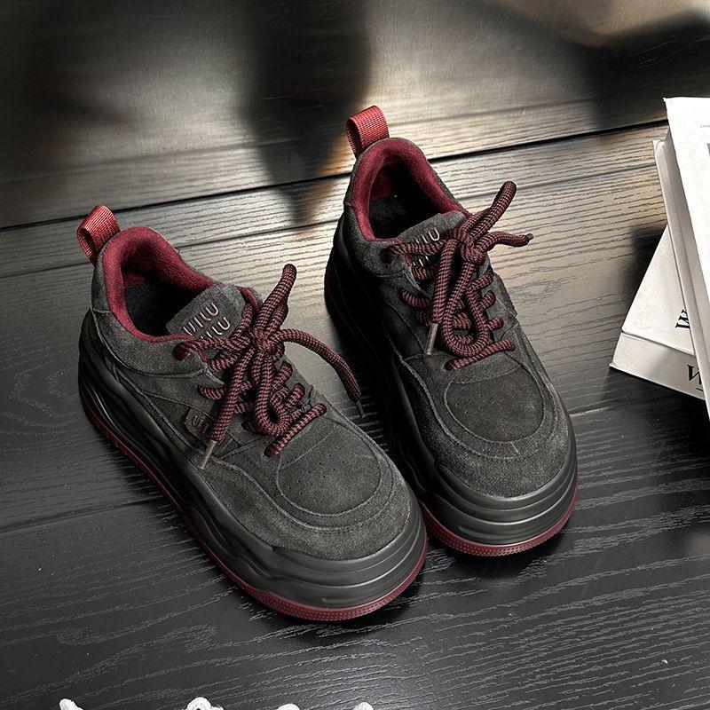 Fashion Retro Women Platform Shoes New Trendy Women Casual Shoes  Versatile Women Sport Shoes Comfort Height Increas Zapatillas Mujer