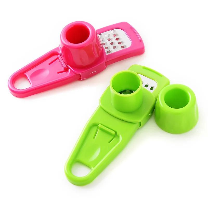 1pcs Multi-functional Garlic Crusher Grinder Manual Ginger Garlic Cutter Garlic Peeler Press Kitchen Gadgets Cooking