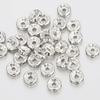 Diamond Rhinestone Spacer Beads: Handmade Bracelet String with 2 Flower Rods