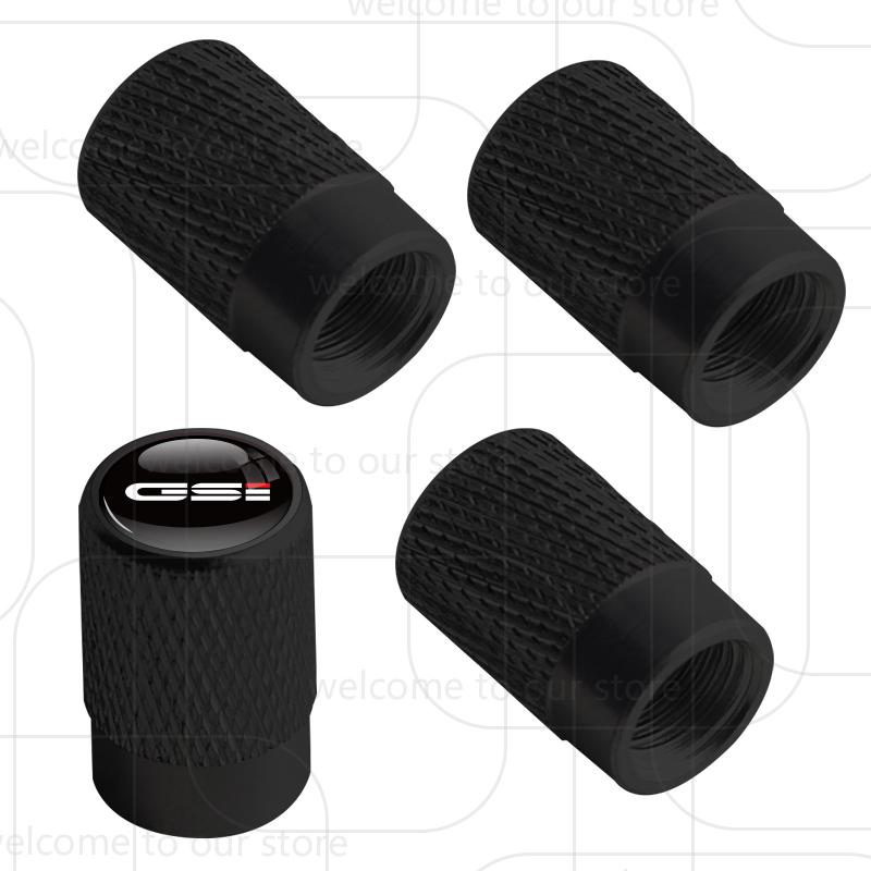 4Pcs Car Tire Valve GSI Emblem For Opel Mokka Insignia Corsa Antara OPC VXR8 Astra Aluminum Air Port Stem Cover Caps Dust Covers