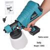 Rechargeable 18V Lithium Battery Electric Paint Sprayer - Portable Wireless Spray Gun for Walls and Latex Paints