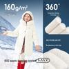 Balabala Girls' Hooded Mid-Length Down Jacket