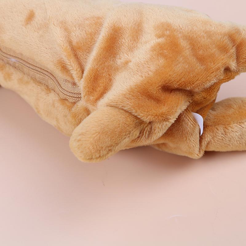 Cartoon Plush Pencil Case Plush Dog Pencil Bags For Kids Stationery Pencil Box