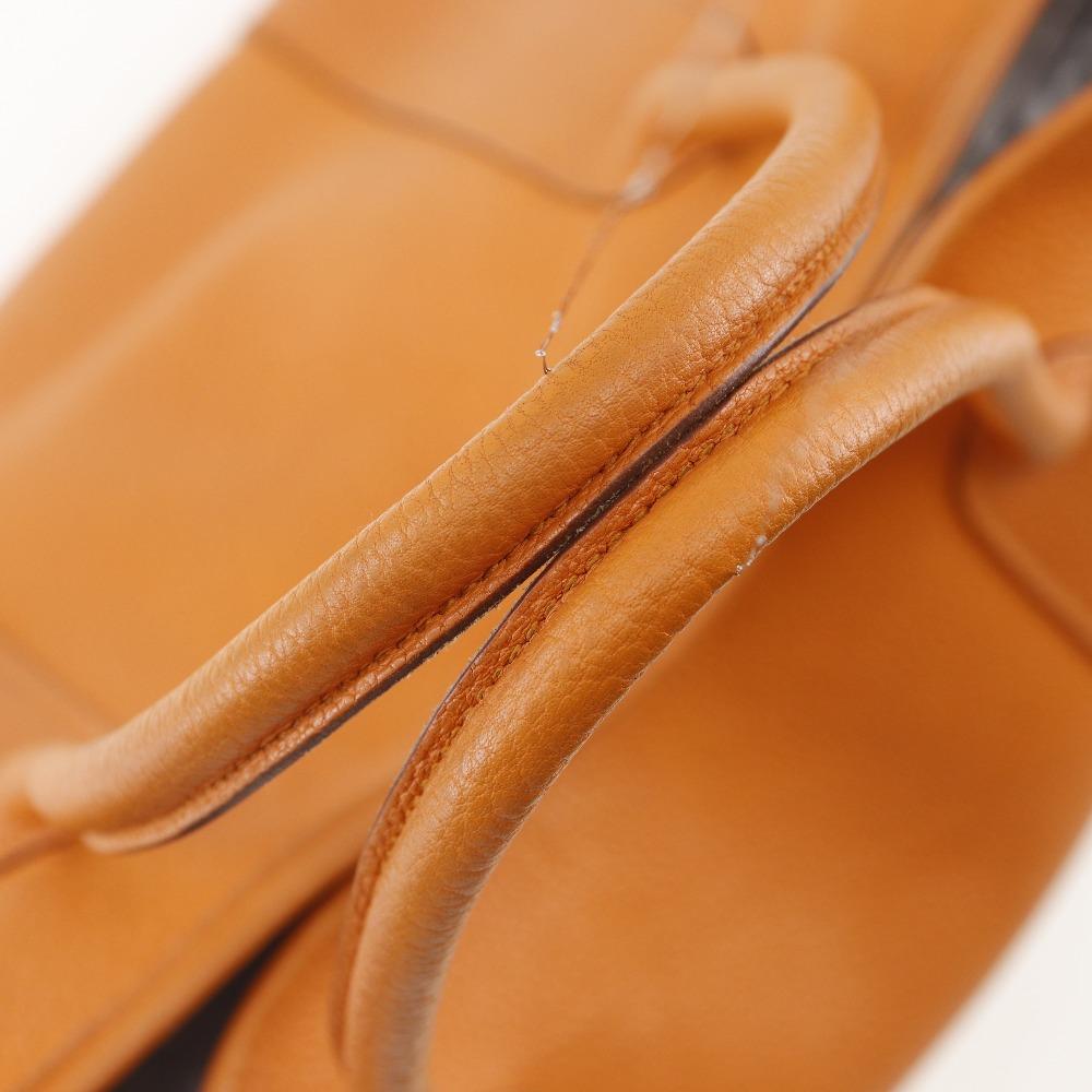 Hermes Garden Party PM Tote Bag Orange Fjord Women Used