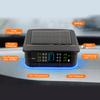 Tire Pressure Monitoring System, Solar Tire Pressure Monitor with 6 Internal Sensors, Ambient Light, Real time Display