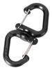 Backpacks Carabiner with 360 Degree Swivels Portable S Chain Hook Camping Double Hook Backpacks Buckles Camping Accessory