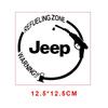 Jeep Car Fuel Tank Cap Vinyl Sticker for Renegade Wrangler Grand Cherokee Patriot Compass Zone Auto Decal Exterior Accessories ALP1