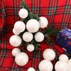 4/5/6/7cm White Foam Christmas Balls Xmas Tree Round Ball Hanging Pendants for New Year Navidad Party Home Decoration Wholesale