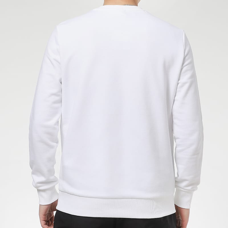 PUMA Sweatshirts Men's White Crew Neck Moderate Regular 531367-02