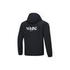 Li Ning Wade Series Solid Color Short Hooded Pullover Cotton Jacket Men Jackets Black AJMT103-1