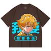 230 Gsm 100% Cotton Demon Slayer V100 Zenitsu Print Unisex Heavy Cotton T Shirt