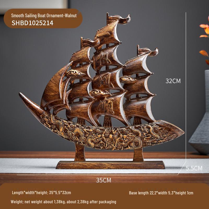 

Smooth Sailing Sailboat Ornament - Wine Cabinet Decor, Living Room Entrance, Housewarming & Opening Gift