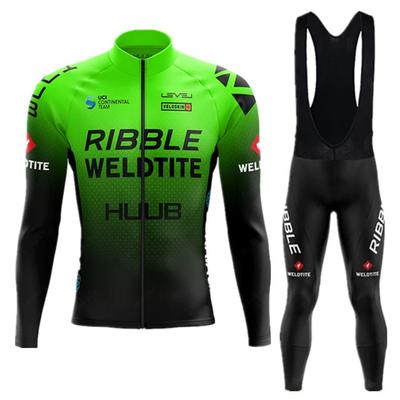 Autumn Black Cycling Jersey Set Long Sleeve 2024 New  Cycling Clothing Sports Breathable Men Road Bike Suit Mtb Pants Wear