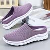 Women's Flyknit Closed-Toe Slip-On Casual Shoes - Breathable & Comfortable Slippers
