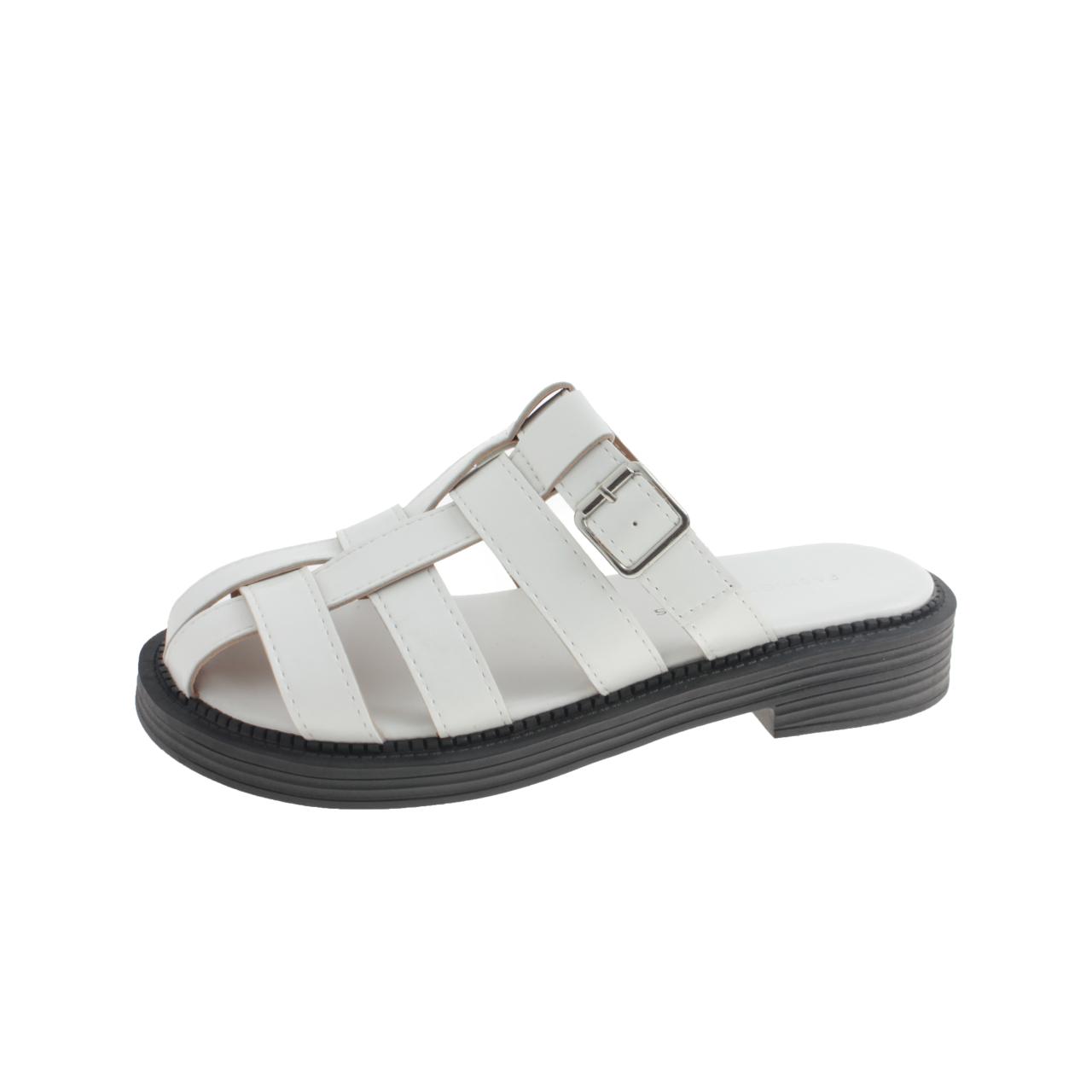 

Офисные тапочки, женские, летние 2024, новые, Baotou, черные, серебристые, плетеные, полузакрытые, повседневные сандалии, женская обувь 35 бежевый