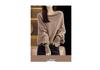 Trendy Batwing Sleeve Wool Sweater: Loose Wide Neck Knit Pullover for Women