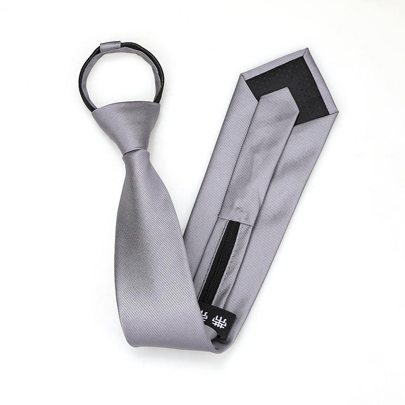 Black Zipper-Free Lazy Blue Men And Women Business Dress Interview To Work Groom Wedding Korean Version Narrow Tie