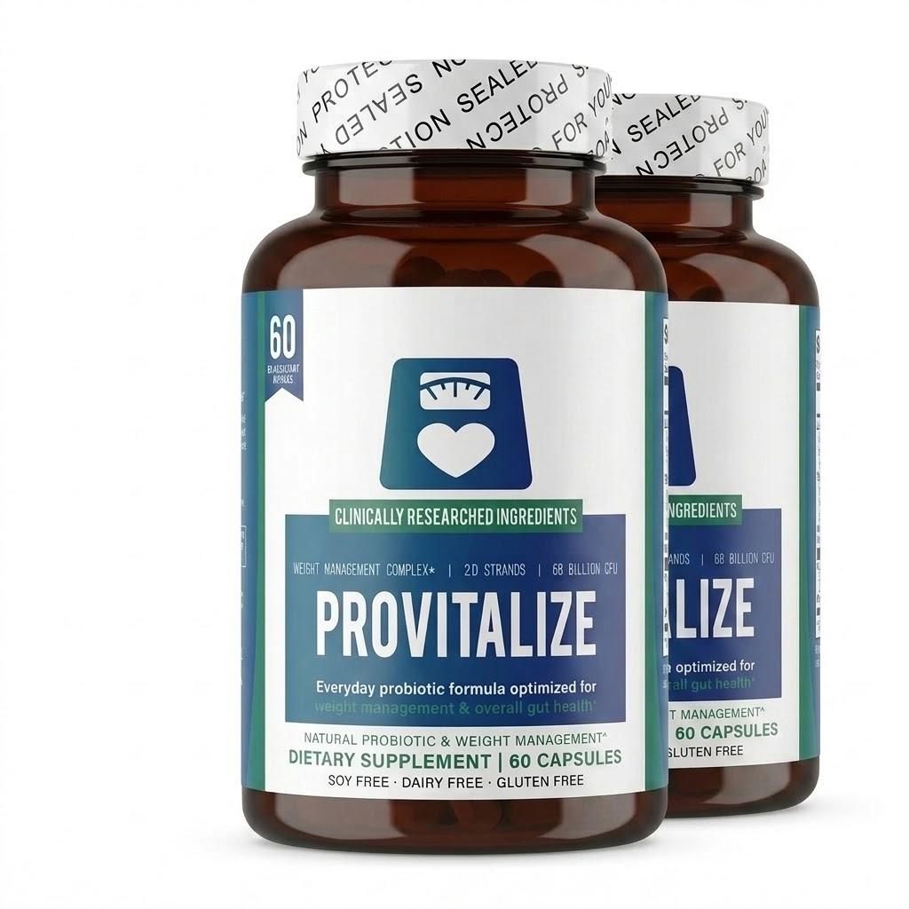 Provitalize | Probiotyki dla Kobiet, Menopauza | Wsparcie Stawów, Seksi Krągłości Brzucha, Zdrowie Jelit, Wzdęcia