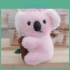 Delightful Koala Plush Keychain Fashionable Keyring Soft And Design Huggable