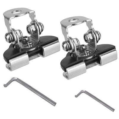 Car Engine Hood Cover Led Work Light Bar Rotatable 1pair Metal Bracket Holder Mounting Clamp Universal