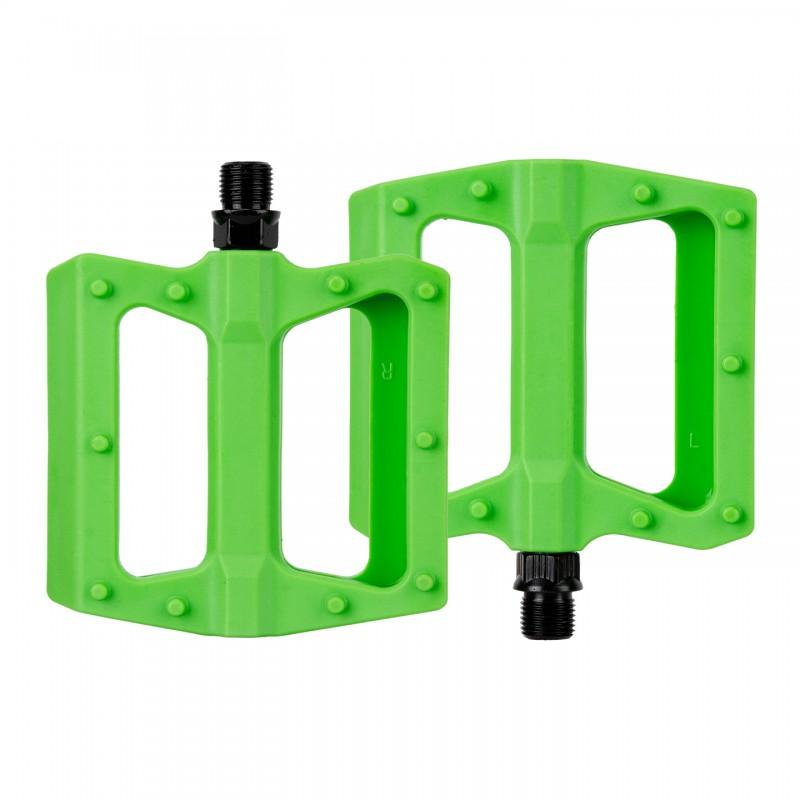Mountain Bike Pedals With DU Bearings Nylon Body Anti-Slip Pins MTB Road Folding Bikes