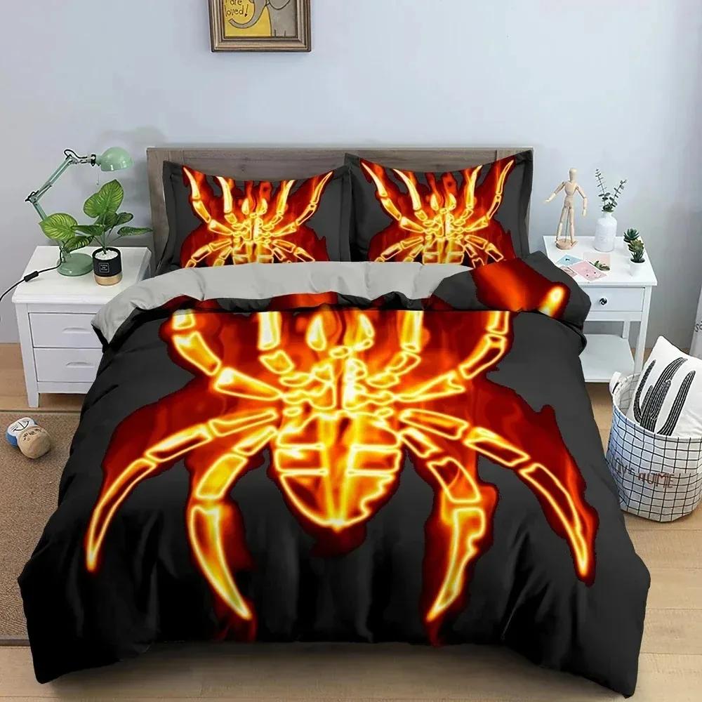 

Одеяло 3D с рисунком пламенного животного Модный комплект постельного белья Огненный дракон и лошадь Постельное белье Декор спальни Домашний текстиль Comforter (quilt)-EU Single(135*200cm)3pcs