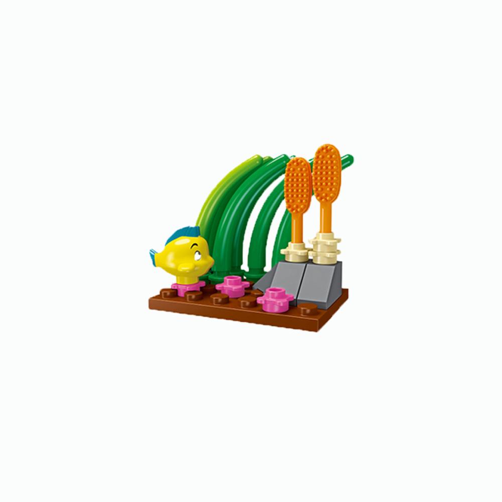 MOC Toys Sea Animals World Building Blocks Sets Dolphin Shark Devil Fish shell Seaweed Lobster Crab Coral Shell Gifts