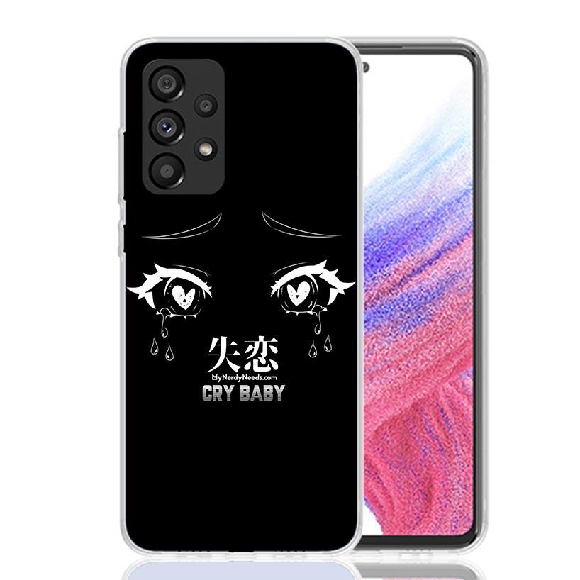 Anime Lovely Girl Eyes Phone Case For Samsung Galaxy A52 A32 A22 A12 A02S A50S A30S A51 A31 AA71 Note 20 Ultra 10 S10 Plus Galax