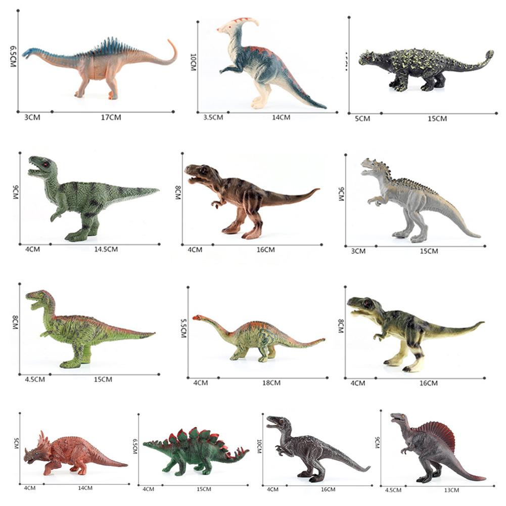 Simulated Dinosaur Toy Car Decor Jurassic Wild Life Tyrannosaurus Rex World Park Dinosaur Models Action Figures Car Accessories