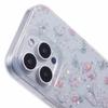 For iPhone 16 Pro Case Glitter Flower Epoxy Shockproof Phone Cover