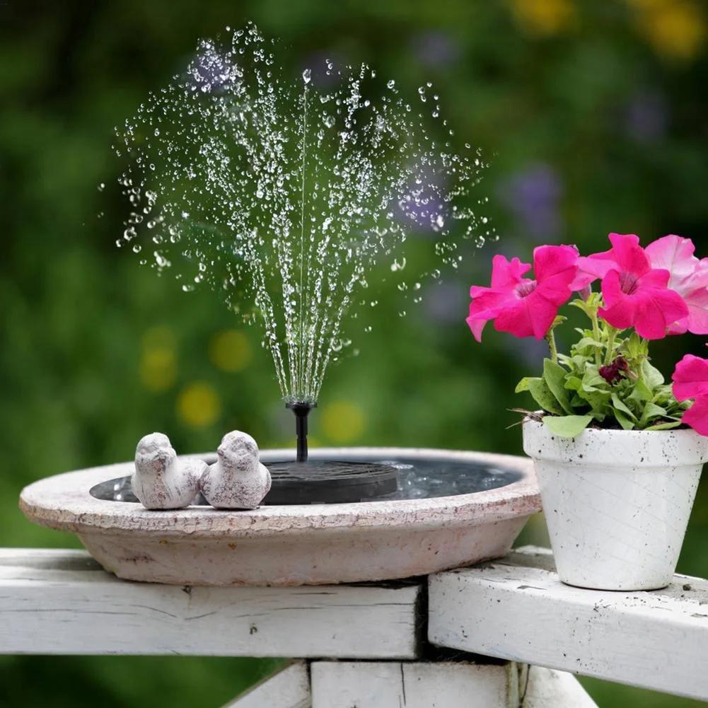 Solar Water Fountain Pool Pond Waterfall Fountain Garden Supplies Decoration Outdoor New Mini Solar Powered Fountain Bird Baths