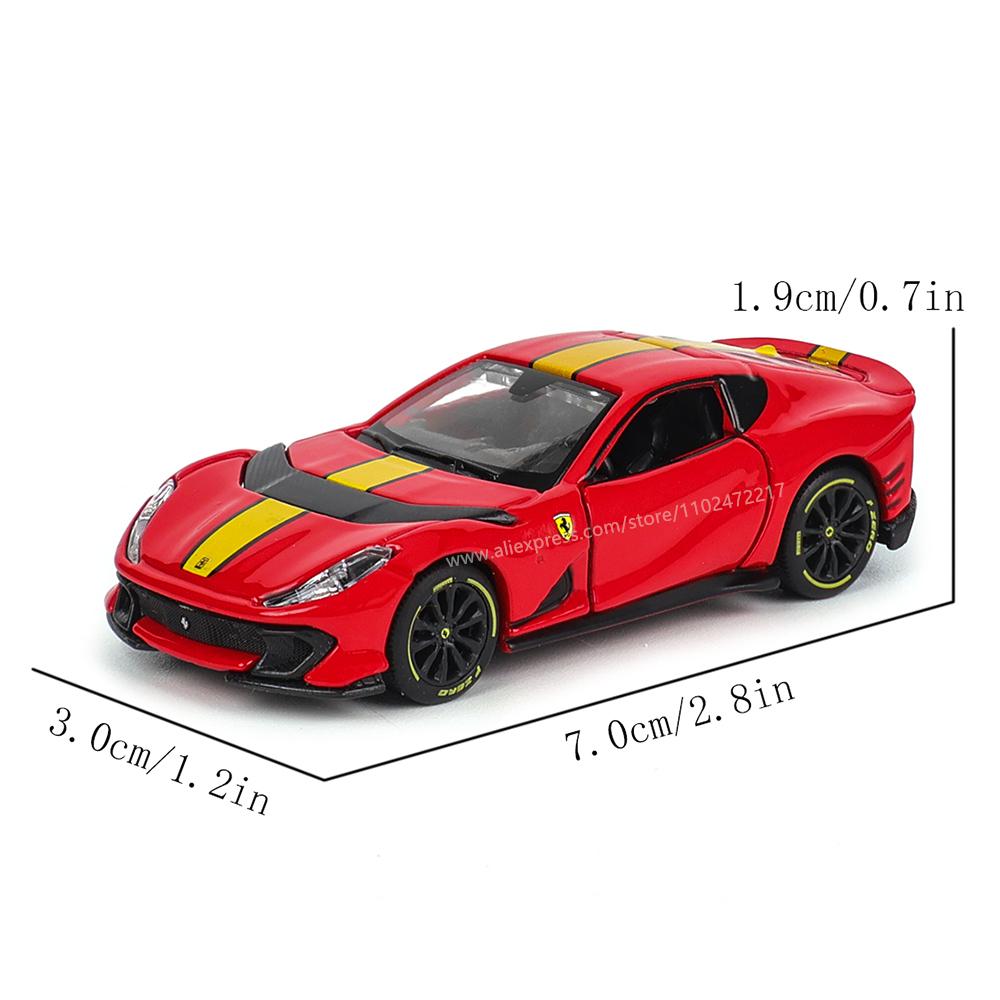 Bburago 1:64 véritables modèles de voiture Ferrari SP1 812 COMPETIZIONE ENZO F40 F12TDF SF90 série jouets cadeau de Noël pour garçon enfants