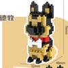 NEW DIY Cute Dog Shiba Inu Fado Husky Teddy Schnauzer Golden Retriever Pets Building Blocks Kit Bricks Model Kids Toy