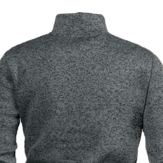 Pánská mikina Jednobarevná Vysoký límec Dlouhý rukáv Zip Zesílená Slim fit Protižmolková Silná Měkká Podzimní Topy pro Domov