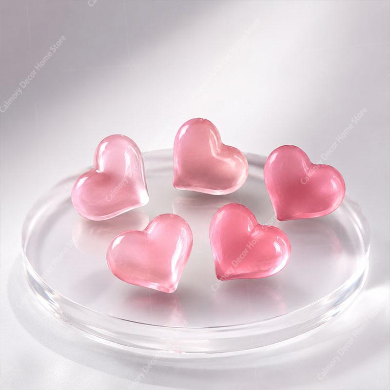 4/10pcs Cute and Simple Decorative Magnets Suitable Heart-shaped Refrigerator Magnet Set for Kitchen and Office Whiteboards