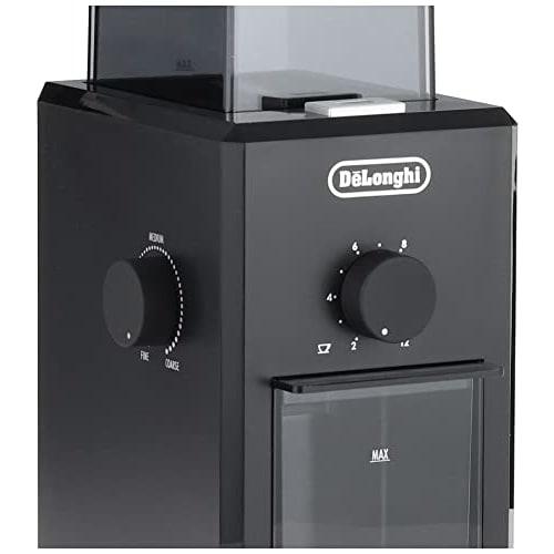 DeLonghi De'Longhi mlýnek na kávu KG79J tenký typ kávových zrn 120 g Snadná obsluha Hrubé až jemné mletí Odnímatelná nádoba Bezpečnostní design Power Co