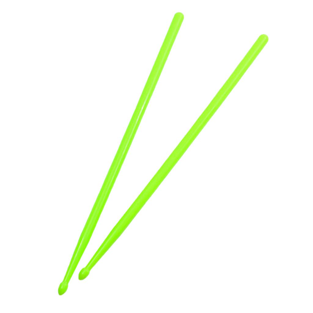 1 Pair Drum Sticks Set Musical Instrument Performances 5A Drumsticks Classical Nylon Plastic Drum Sticks for Kids Adults