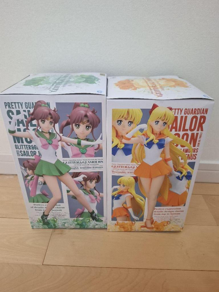 [USED] Sailor Moon Glitter Jupiter Venus Figure A Color