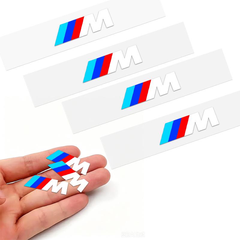 Car Emblem Stickers Car Body Decoration Sticker For BMW M E92 E91 E90 E87 F10 F20 F30 X3 X5 i3 ix3 i4 E46 E39 E60 E36 E30 E61 GY4