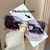 Photochromism Reading Glasses HD Anti Blue Light Glasses Fashionable Full Frame Transparent Presbyopia Glasses Glasses for Men