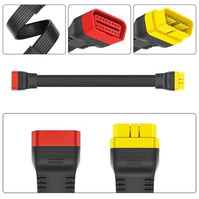 OBDII Extension Cable 16 Pin Male To Female 36CM/60CM for Thinkdiag Easydiag BD2 Connector 16Pin Diagnostic ELM327 OBD2 Cable