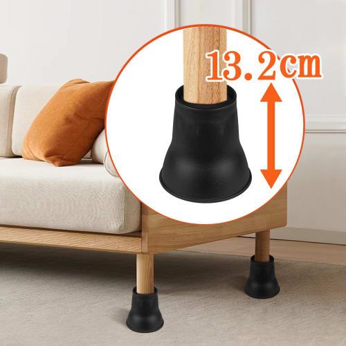 Ikuno Sachi Easily Adjustable Height Legs for Kotatsu, Beds, and More, 13.2cm Tall, Set of 4, Height Adjustable Legs for Kotatsu, Table Legs, and Heat