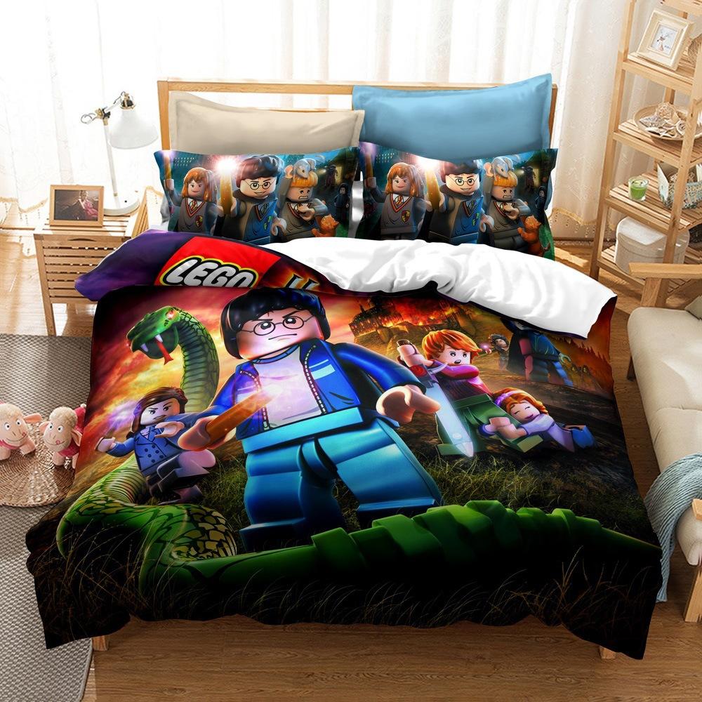 Bedding Kit, Lego Series Size Three-Piece Set Can Be Used For 3D Digital Printing