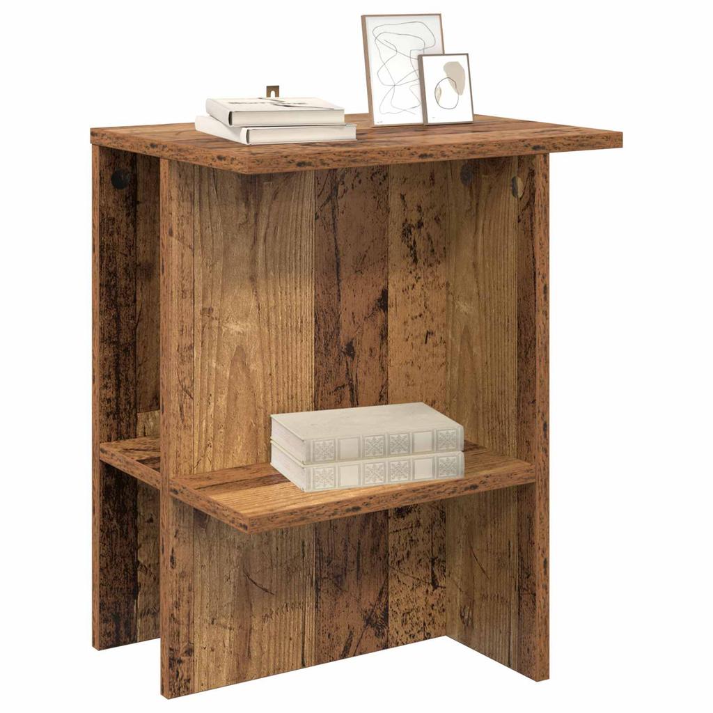 Coffee Table Set of 2 Reclaimed Wood Look 40 x 30 x 49 cm Engineered Wood