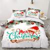 2Pcs/3Pcs Duvet Cover And Pillowcase Bedding Set With Christmas Theme And Print Available In Single Double And Extra-Large Sizes