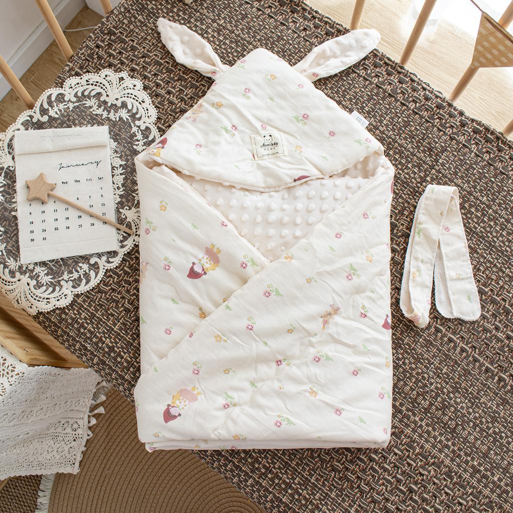 Geburtszimmer Halte-Steppdecke Doudou Samt Beruhigt Neugeborenes Babytasche Steppdecke Vier Jahreszeiten Verdickt Pucktuch Baumwolle Neugeborenen-Steppdecke