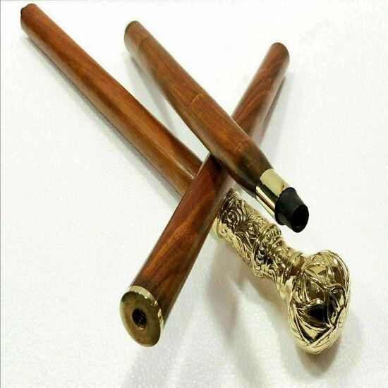 

Антикварный стиль Викторианский Винтажный Дизайнерская Латунная Ручка Трость Деревянная Трость M